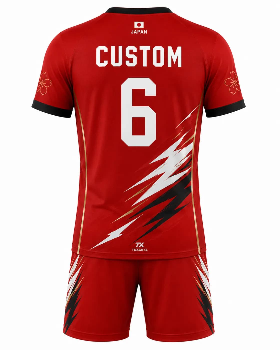 Custom Japan National Volleyball Team Jersey & Shorts – Personalized Volleyball Uniform Set by TRACKXL