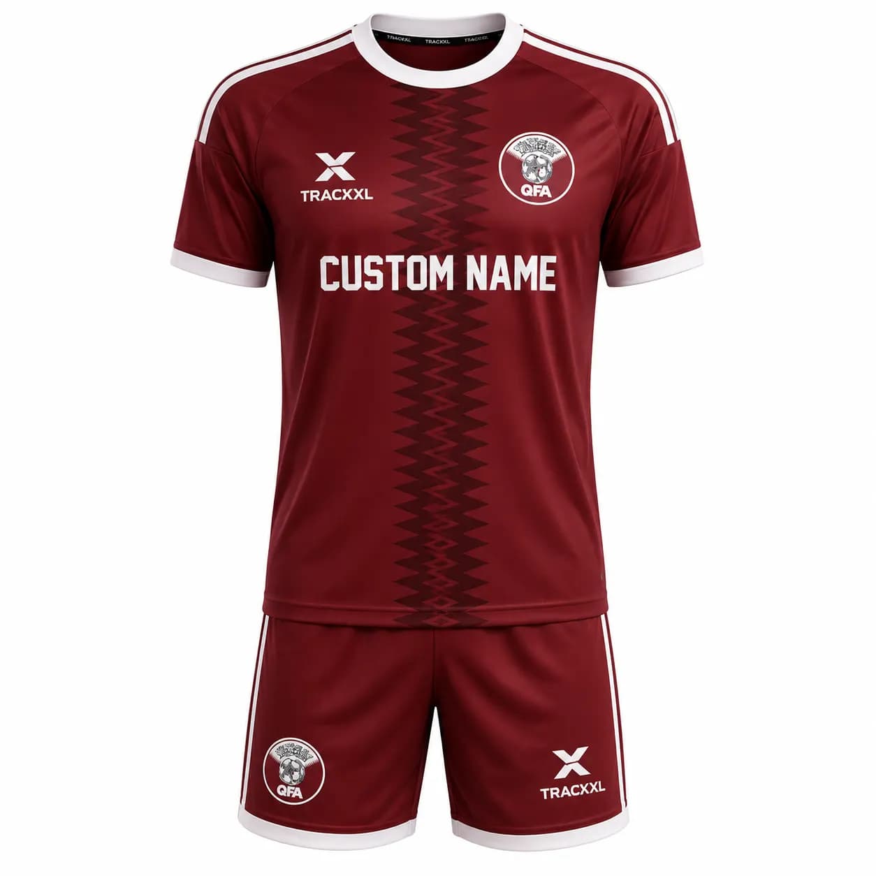 Custom TrackXL Qatar Football Jersey Manufacturer | Private Label Soccer Uniforms | OEM Football Kits