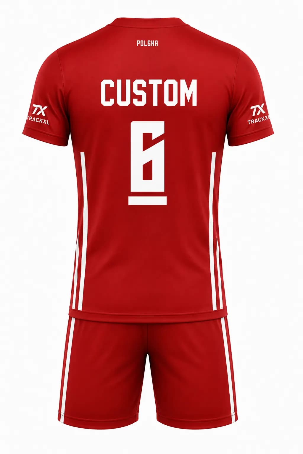 Custom Poland Inspired Volleyball Jersey | Sublimated Team Uniform | TrackXL