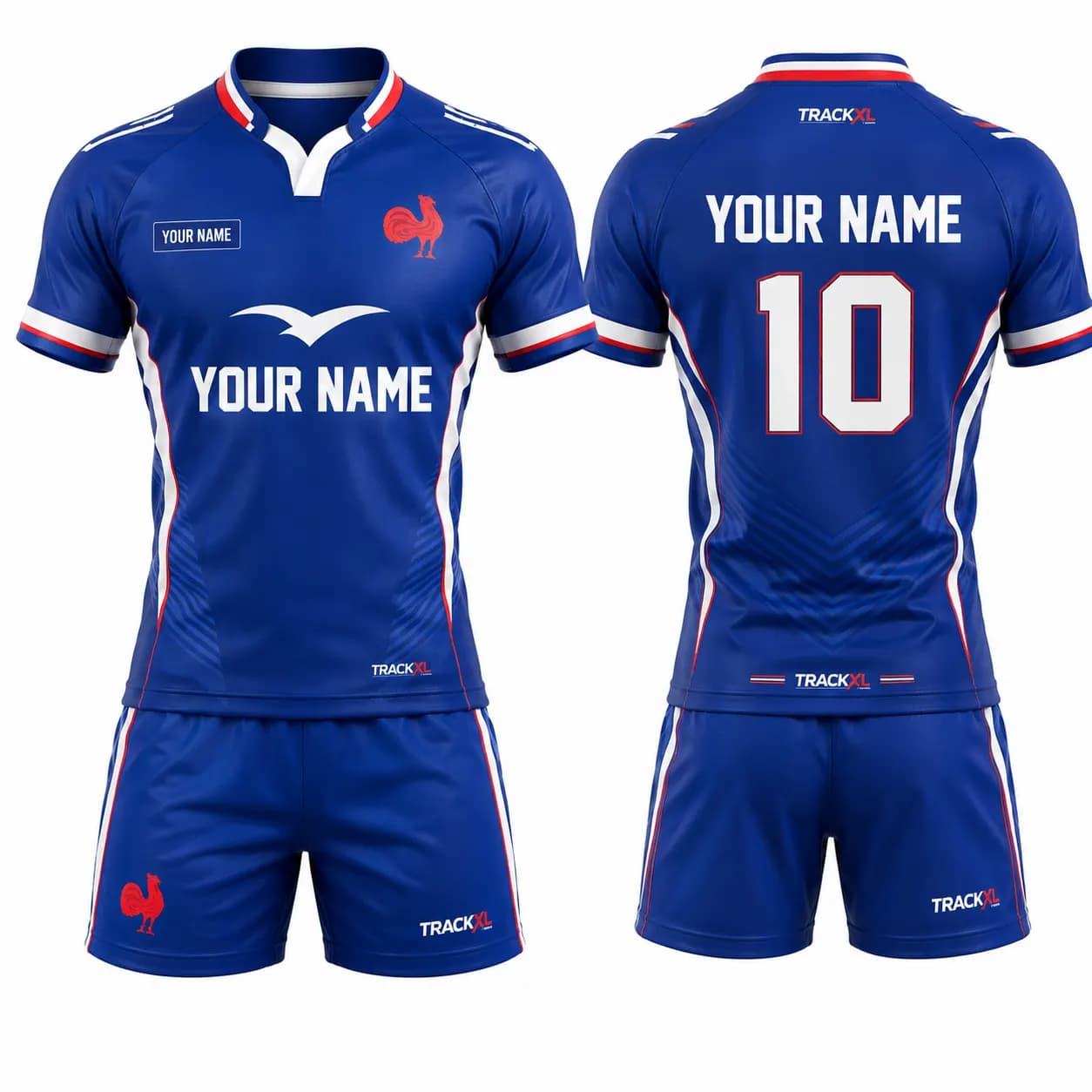 Custom France Rugby Uniform Manufacturer | OEM Rugby Jersey & Shorts Supplier